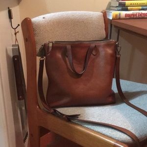 Madewell- Zip Top Crossbody- English Saddle